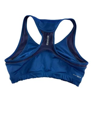 Reebok Royal Blue Racerback Athletic Sports Bra thumbnail 7