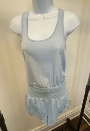 FP Movement by Free People Lt Blue Sleeveless Romper Activewear Racerback NWOT thumbnail 1