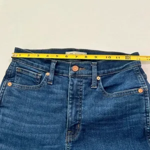 Madewell 10 High Rise Skinny Jeans Dark Wash‎ Size 26 For Your Tall Boots thumbnail 6