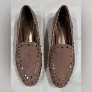 Bleecker & Bond Women's Studded Loafers - Taupe thumbnail 1