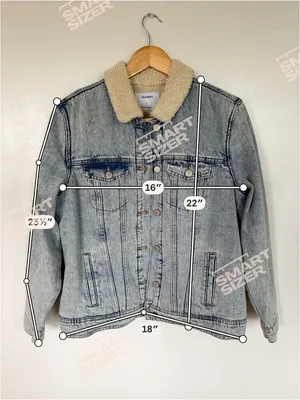 Old Navy Denim Jacket with Cream Sherpa Collar thumbnail 3