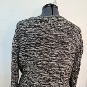 Old Navy‎ Women's Size XL Pullover Crewneck Sweater Cable Knit Black Marled thumbnail 10