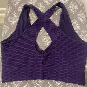 Source Unknown Dark purple execise Bra SIZE XS thumbnail 2