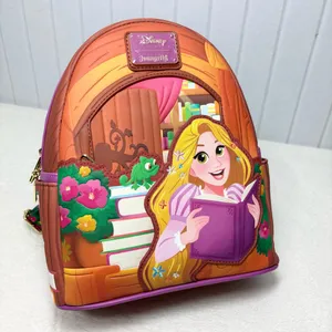 Loungefly Disney Rapunzel‎ Storybook Backpack - Brown and Purple thumbnail 7
