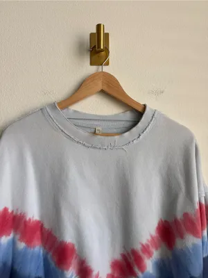 FP Movement Free People Metti Oversized Tie Dye Crewneck Sweatshirt Size S thumbnail 7