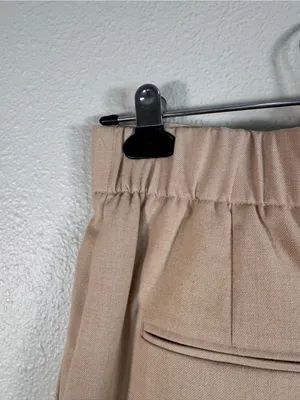 Ann Taylor Tan Wide Leg Trouser Dress Pants Womens 2 Preppy Classic Business thumbnail 9