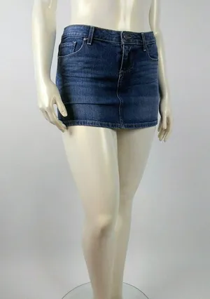 Paige Malibu Mini Blue Jeans Skirt Size 29 thumbnail 9