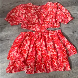 Vibrant Pink Floral Women's Casual Dress thumbnail 5