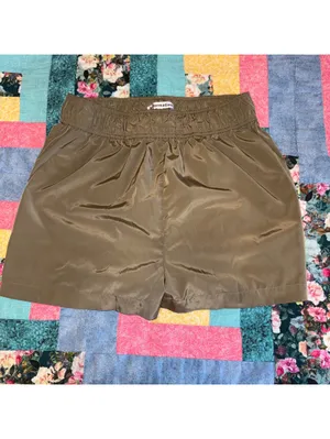 Reformation $98 Woman’s S Deadstock High Waisted Olive Green Stretch Short Small thumbnail 2