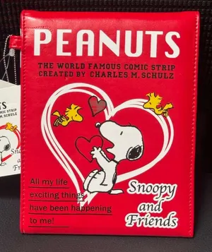 Peanuts Red Snoopy and Woodstock Card Id Holder Mini Wallet thumbnail 1