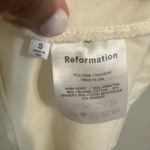 Ivory Reformation Tam Mini bodycon dress thumbnail 5