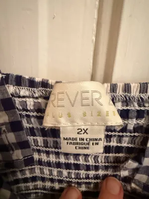 Gingham Forever 21 Dress Plus Size thumbnail 3