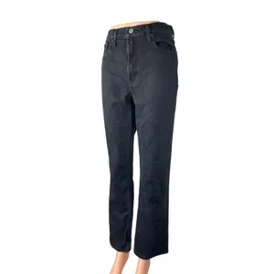 Abercrombie & Fitch Women's Black Ultra High Rise Straight Denim Jeans Pants 2 thumbnail 3