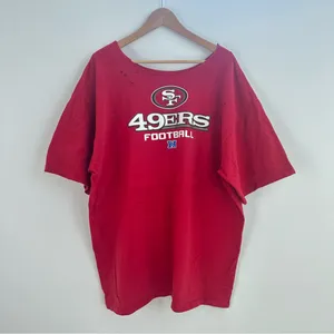 National Football League San Francisco 49ers off the shoulder T-Shirt thumbnail 4