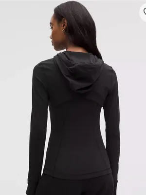 Lululemon Define Hooded Jacket Nulu Black Size 10 thumbnail 2