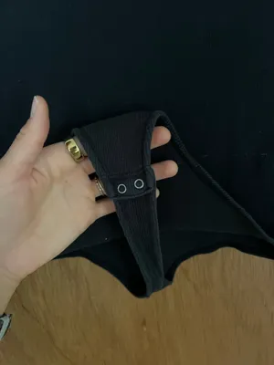 Abercrombie and fitch ribbed black bodysuit thumbnail 11