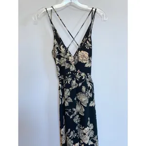 ASTR the Label Womens Black Floral High-Low Wrap‎ Dress ADR93361 XS thumbnail 13