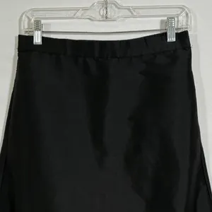 Zara Womens Black Ruffle Hem Midi Skirt Side Zip Elastic Waist M 7521/252/800 thumbnail 10