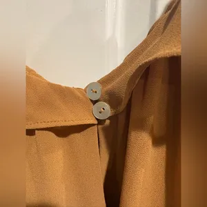 Revolve Tularosa Jamie Mini Dress tan sz M brown sugar tan ruffles thumbnail 5