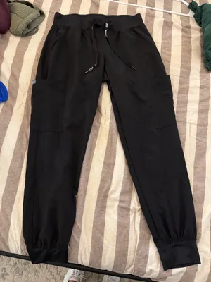 Med Couture Scrub Pants Jogger Black thumbnail 1
