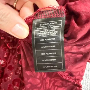 Betsey Johnson Size-XL Midi Dress Burgundy Red Velvet Leopard Print thumbnail 9