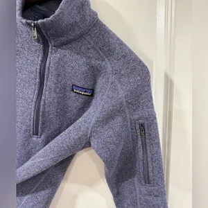 Patagonia Better Sweater 1/4 Zip Pullover Women’ Small Lupine Purple Blue Fleece thumbnail 6