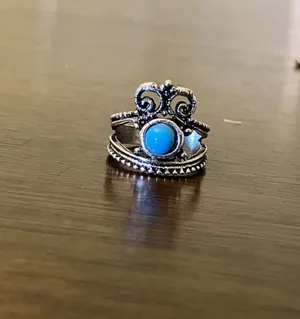 Vintage Antique-Style Bohemian Crown Ring thumbnail 2