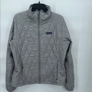 Patagonia Women's MICRO PUFF JACKET Down Puffer Feather Prima Loft Gray Size XL thumbnail 3