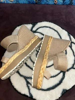 Jennifer Lopez Neutral Beige Wedge Sandals - Unbranded thumbnail 9