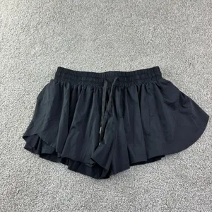 Liberty Pro Flowy Athletic Shorts Women S Black Butterfly Gym‎ Activewear Skort thumbnail 7