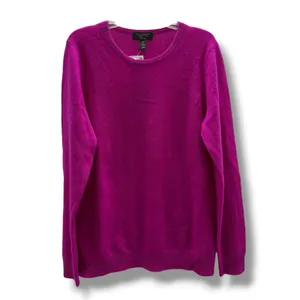 Charter‎ Club Luxury 100% Cashmere Crewneck Sweater Fuchsia Flir Women's Med NWT thumbnail 3