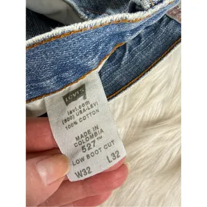 Levi’s Faded Whiskered High Rise Denim Cut Offs from Mens Jeans thumbnail 5