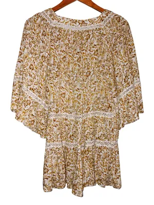 NWT Free People Talk About It Tunic Ivory Combo Extra Small thumbnail 9
