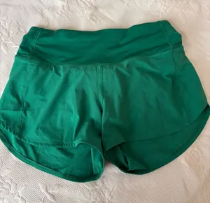 Lululemon Green Speed Up Shorts 4" thumbnail 1