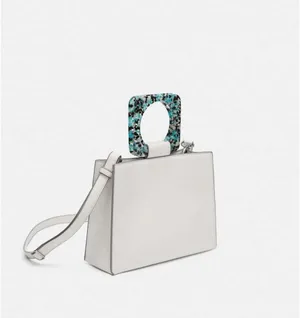 NWOT Zara Mini Tote with Handle thumbnail 2