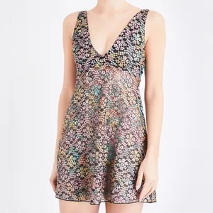 FREE PEOPLE INTIMATELY‎ WOMEN'S BLACK FLORAL LACE Dress Small NWOT thumbnail 6