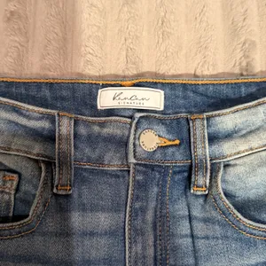 KanCan Signature Skye High Ankle Skinny Jeans Distressed Frayed Hem Blue Size 26 thumbnail 3