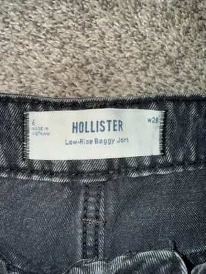 Hollister Low-Rise Baggy Jort with USA Flag Painted Pockets thumbnail 3
