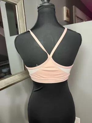 Nike Dri-FIT Indy Light-Support Padded V-Neck Pink Sports Bra Medium thumbnail 4