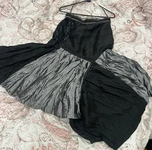YBISA Blk/Silver Goth Ursula dress Black Size XL thumbnail 1