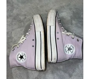 Platform Converse Chuck Taylor All Star purple Hi Top Sneakers US 9 thumbnail 5