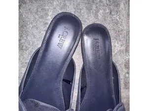 J. Crew Navy Blue Suedes Bow Mules Size 9 thumbnail 6