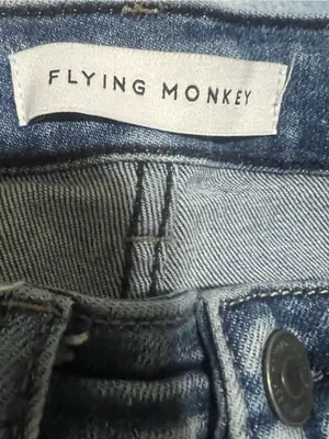 Vervet Flying Monkey Medium Blue Distressed Skinny Jeans‎ thumbnail 3