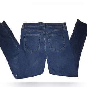 Free people high waisted denim raw hem jeans size 29 thumbnail 7