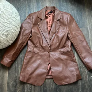 JLUX LABEL LEATHER BLAZER thumbnail 1