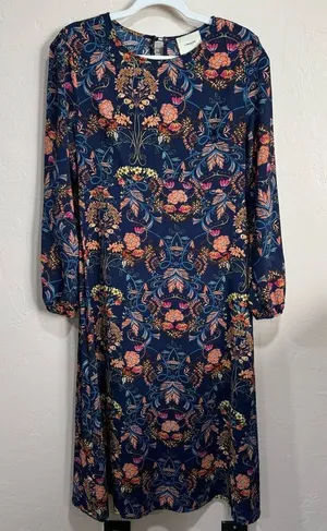 I. Madeline Anthropologie Dress Garden Splendor small Midi A Line Boho Floral thumbnail 1