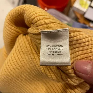 Christopher & Banks Vintage 90’s-y2k buttercup ribbed scallop knit mock neck short sleeve sweater thumbnail 8