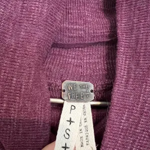 Free People Split Back‎ Turtleneck Small Marled Raglan Whimsical Grunge Emo Gobl thumbnail 6