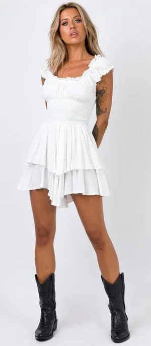 Princess Polly Love Galore Romper White thumbnail 2