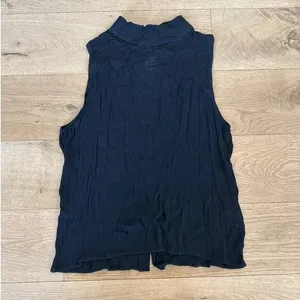 Anine Bing - Mock Neck Sleeveless Top in Black thumbnail 1